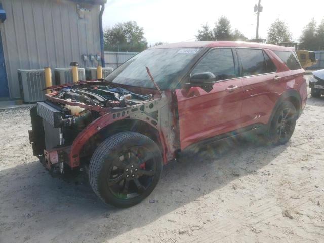 1FM5K8GC2MGA45240 - 2021 FORD EXPLORER ST RED photo 1