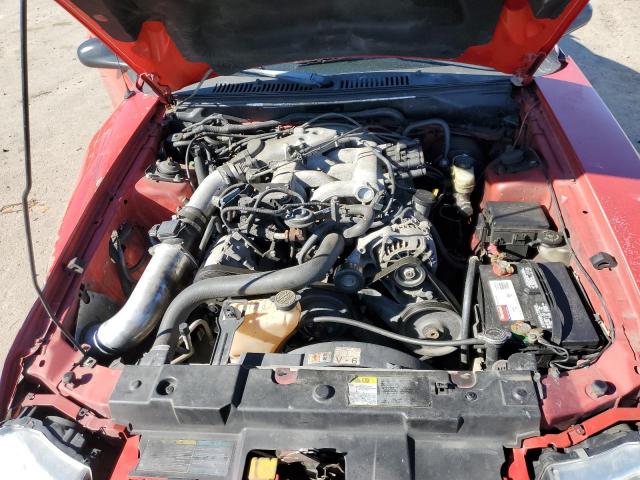 1FAFP40654F144945 - 2004 FORD MUSTANG RED photo 11