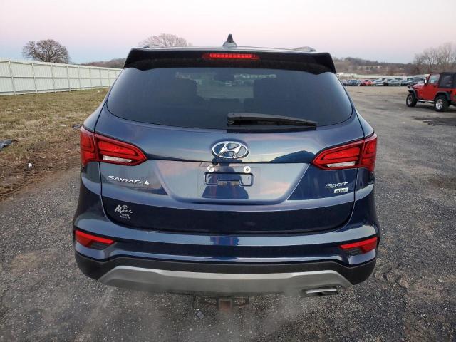 5XYZUDLB8HG481265 - 2017 HYUNDAI SANTA FE S BLUE photo 6