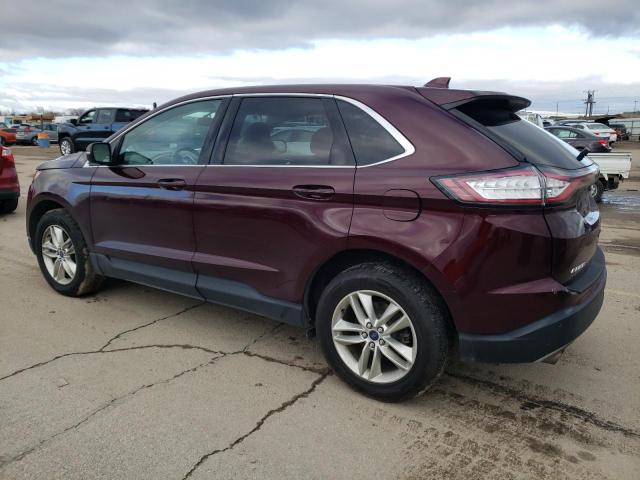 2FMPK4J94HBB11539 - 2017 FORD EDGE SEL BURGUNDY photo 2