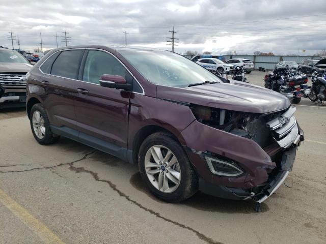 2FMPK4J94HBB11539 - 2017 FORD EDGE SEL BURGUNDY photo 4