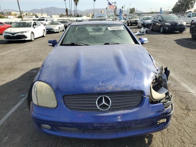 WDBKK49F11F229866 - 2001 MERCEDES-BENZ SLK 230 KOMPRESSOR BLUE photo 5