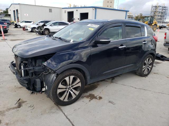 KNDPC3A29C7241347 - 2012 KIA SPORTAGE EX BLACK photo 1