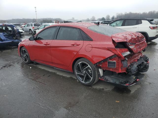 KMHLR4AF6PU416131 - 2023 HYUNDAI ELANTRA N LINE RED photo 2