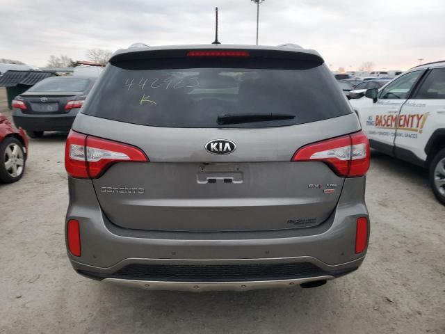 5XYKWDA74EG442923 - 2014 KIA SORENTO SX GRAY photo 6