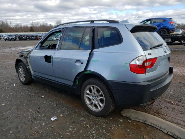 WBXPA73495WC50785 - 2005 BMW X3 2.5I BLUE photo 2