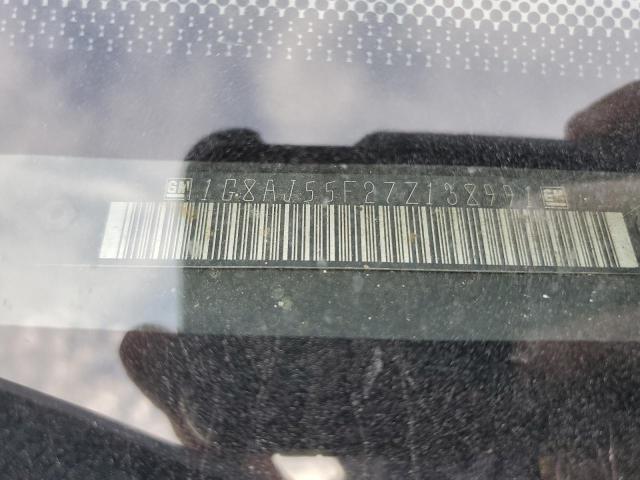 1G8AJ55F27Z138991 - 2007 SATURN ION LEVEL 2 BLACK photo 12