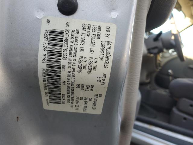 3C4FY48B55T619333 - 2005 CHRYSLER PT CRUISER SILVER photo 12