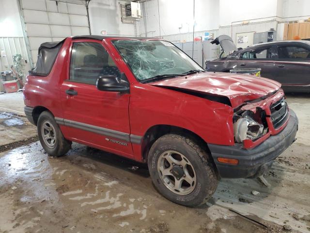 2CNBJ18C716929763 - 2001 CHEVROLET TRACKER RED photo 4