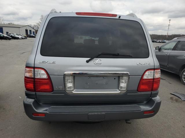 JTJHT00W053552812 - 2005 LEXUS LX 470 SILVER photo 6