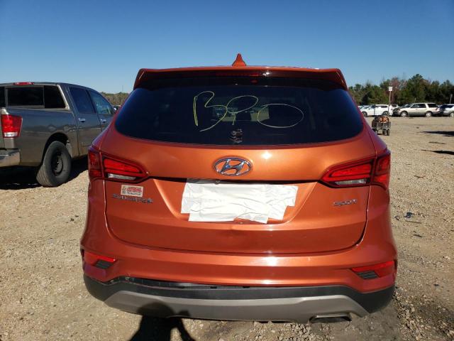 5XYZT3LB8HG498144 - 2017 HYUNDAI SANTA FE S ORANGE photo 6