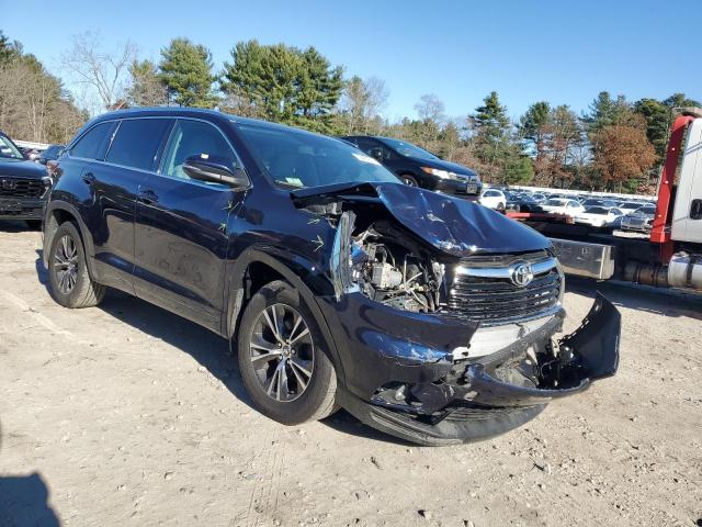5TDJKRFH6GS236255 - 2016 TOYOTA HIGHLANDER XLE BLUE photo 4