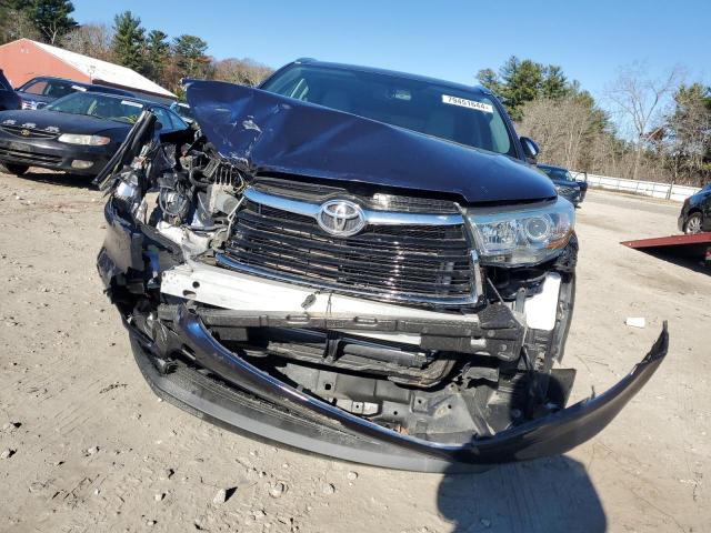 5TDJKRFH6GS236255 - 2016 TOYOTA HIGHLANDER XLE BLUE photo 5