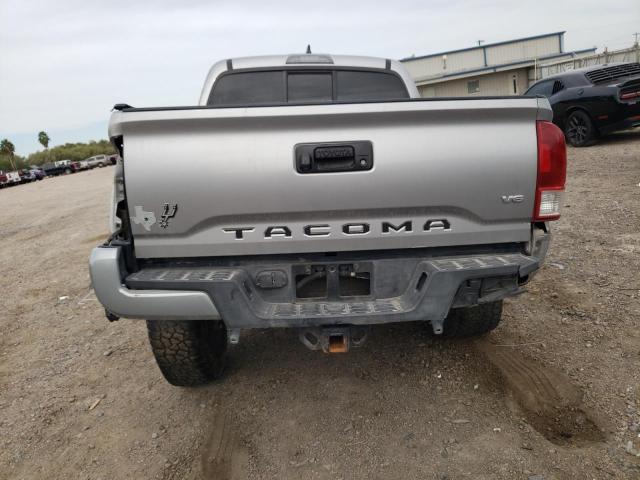 3TMAZ5CN2GM007506 - 2016 TOYOTA TACOMA DOUBLE CAB SILVER photo 6