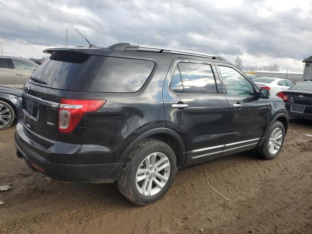 1FM5K8D87EGB72728 - 2014 FORD EXPLORER XLT BLACK photo 3