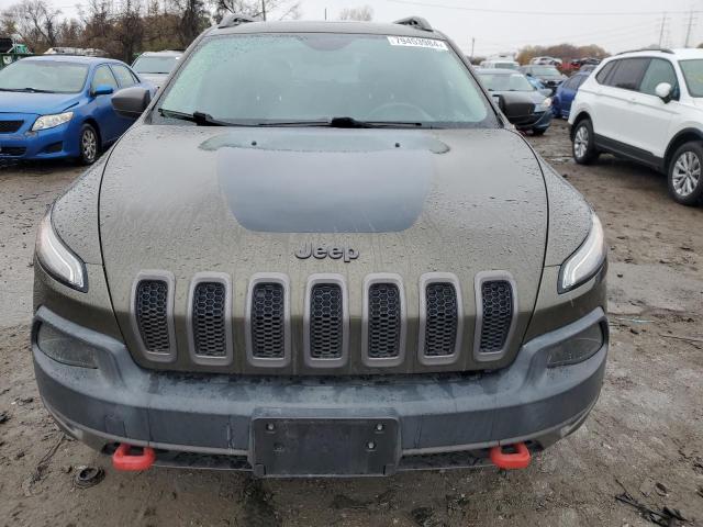 1C4PJMBSXFW709977 - 2015 JEEP CHEROKEE TRAILHAWK GREEN photo 5