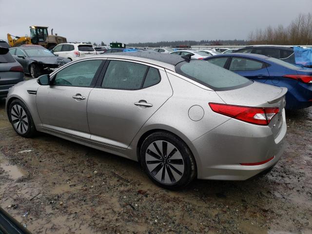 KNAGR4A69B5094140 - 2011 KIA OPTIMA SX SILVER photo 2