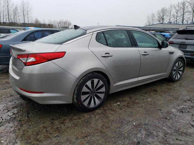 KNAGR4A69B5094140 - 2011 KIA OPTIMA SX SILVER photo 3