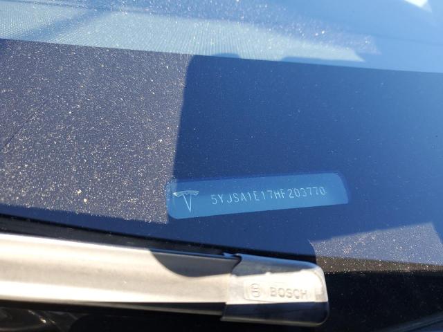 5YJSA1E17HF203770 - 2017 TESLA MODEL S Մոխրագույն լուսանկար 12