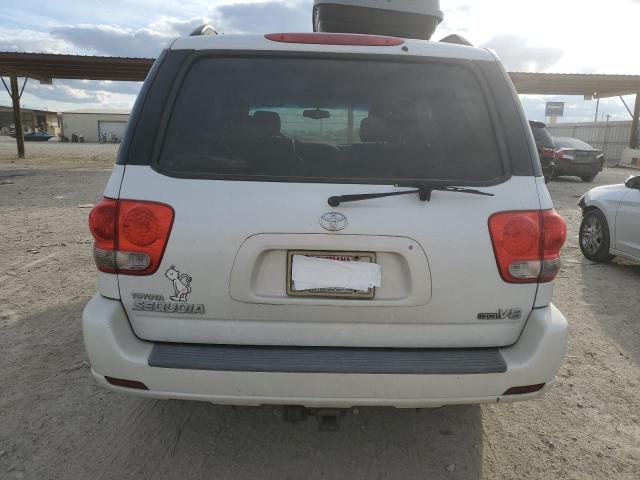 5TDZT38A16S283883 - 2006 TOYOTA SEQUOIA LIMITED WHITE photo 6