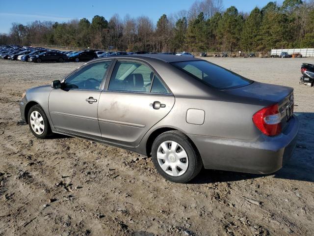 4T1BE32K52U595736 - 2002 TOYOTA CAMRY LE GRAY photo 2
