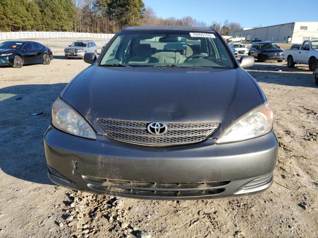 4T1BE32K52U595736 - 2002 TOYOTA CAMRY LE GRAY photo 5