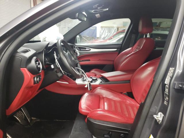 ZASFAKNN3J7B91789 - 2018 ALFA ROMEO STELVIO TI SPORT GRAY photo 7