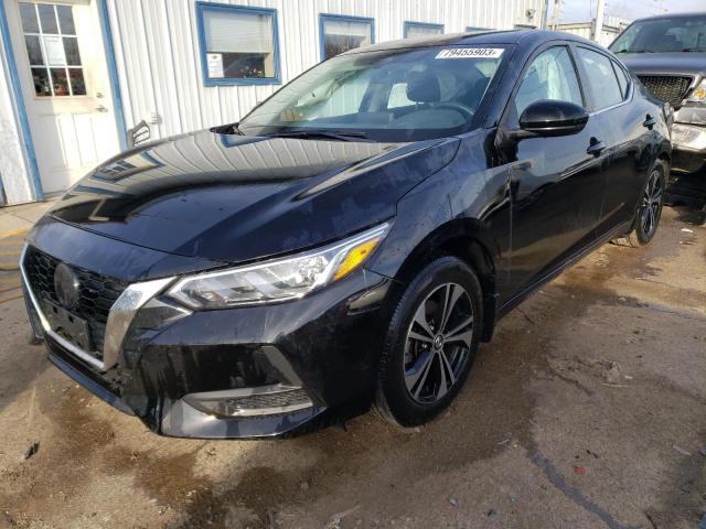 3N1AB8CV4NY207446 - 2022 NISSAN SENTRA SV BLACK photo 1