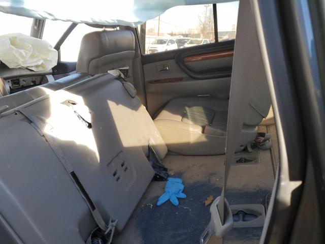 JTJHT00W833528027 - 2003 LEXUS LX 470 GRAY photo 10