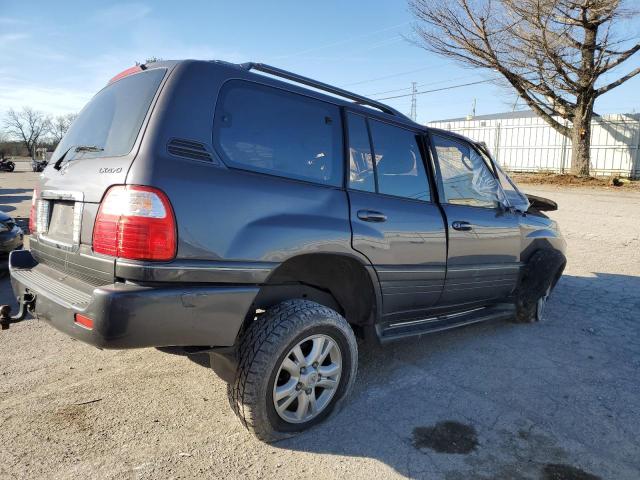 JTJHT00W833528027 - 2003 LEXUS LX 470 GRAY photo 3