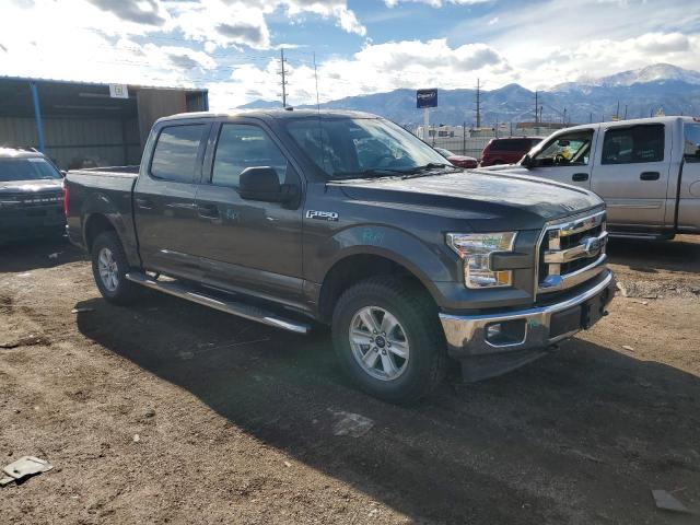 1FTEW1EF0HKD75118 - 2017 FORD F150 SUPERCREW GRAY photo 4