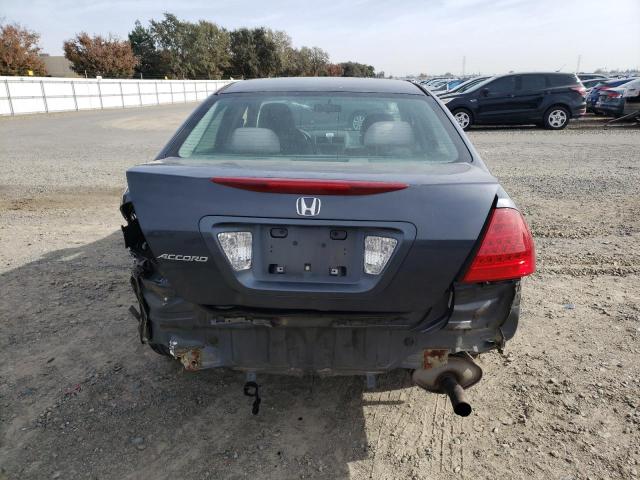 1HGCM56717A052116 - 2007 HONDA ACCORD EX GRAY photo 6