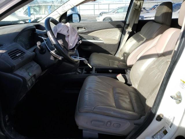 5J6RM3H70EL035264 - 2014 HONDA CR-V EXL WHITE photo 7