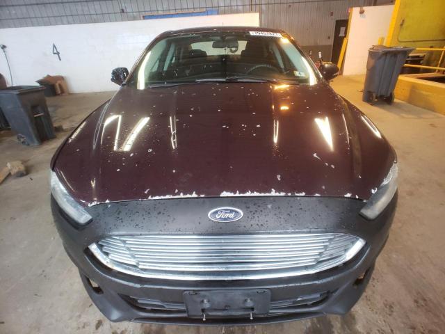 3FA6P0H73DR195711 - 2013 FORD FUSION SE MAROON photo 5