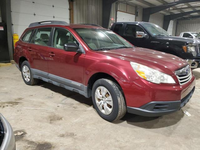 4S4BRBAC5B1376513 - 2011 SUBARU OUTBACK 2.5I MAROON photo 4