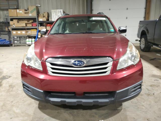 4S4BRBAC5B1376513 - 2011 SUBARU OUTBACK 2.5I MAROON photo 5