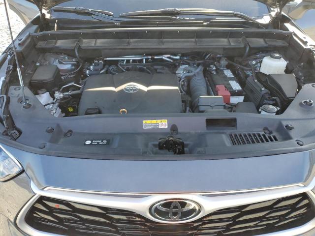5TDGZRAH1NS116891 - 2022 TOYOTA HIGHLANDER XLE GRAY photo 12