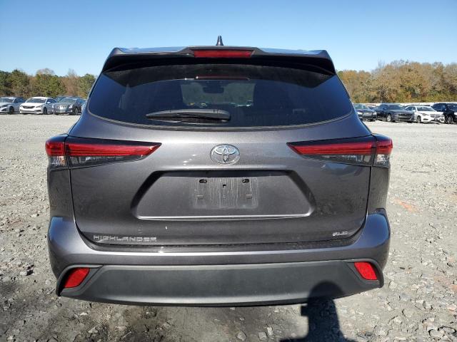 5TDGZRAH1NS116891 - 2022 TOYOTA HIGHLANDER XLE GRAY photo 6