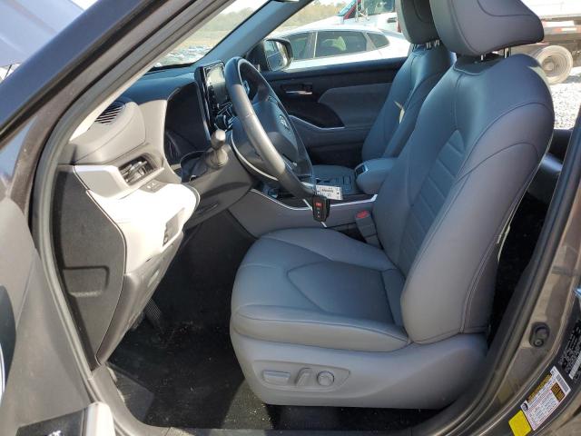 5TDGZRAH1NS116891 - 2022 TOYOTA HIGHLANDER XLE GRAY photo 7