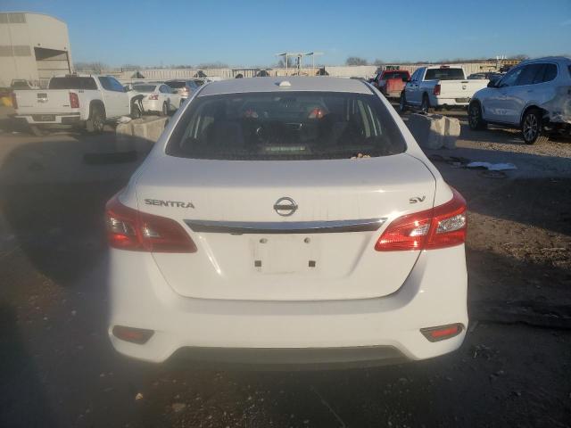 3N1AB7AP4KL612424 - 2019 NISSAN SENTRA S WHITE photo 6