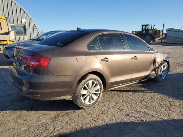 3VWLA7AJ2FM250465 - 2015 VOLKSWAGEN JETTA TDI BROWN photo 3