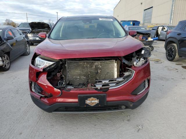 2FMPK4J96KBB81924 - 2019 FORD EDGE SEL BURGUNDY photo 5