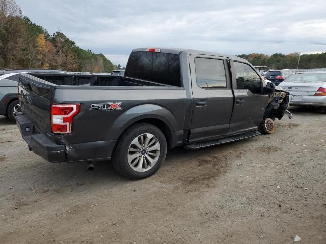 1FTEW1CP4JKF12742 - 2018 FORD F150 SUPERCREW GRAY photo 3