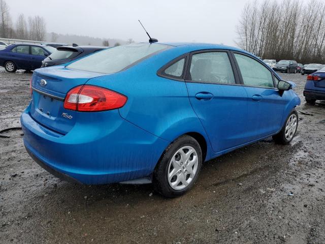 3FADP4BJ7CM126521 - 2012 FORD FIESTA SE BLUE photo 3