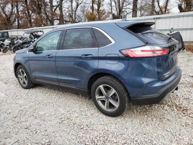 2FMPK4J95KBC47718 - 2019 FORD EDGE SEL BLUE photo 2