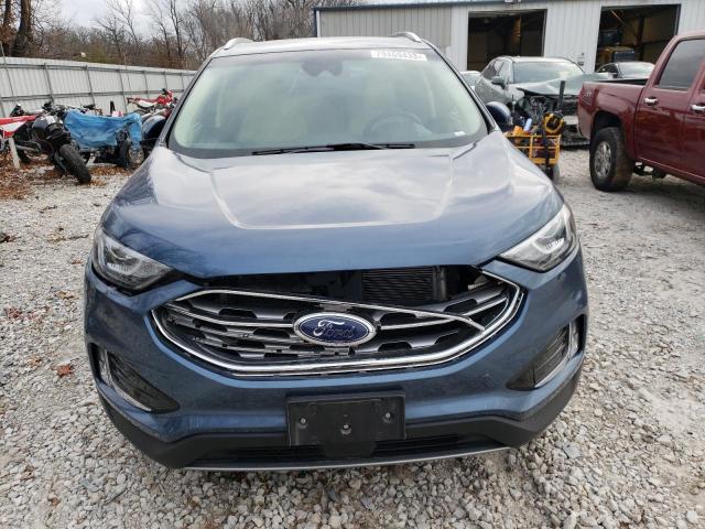 2FMPK4J95KBC47718 - 2019 FORD EDGE SEL BLUE photo 5