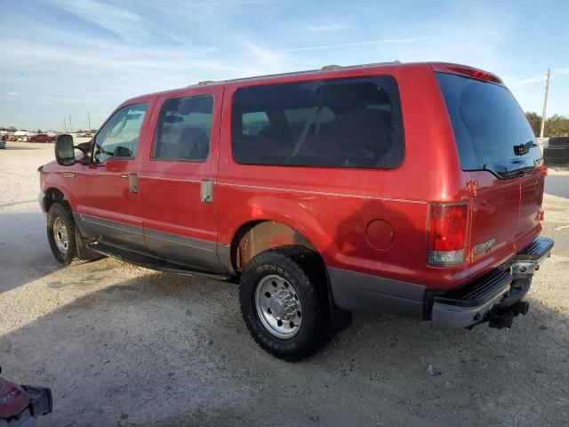 1FMNU41S43ED06087 - 2003 FORD EXCURSION XLT RED photo 2