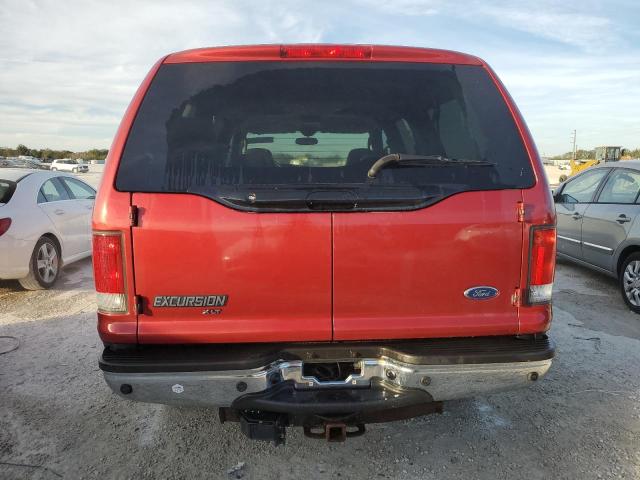 1FMNU41S43ED06087 - 2003 FORD EXCURSION XLT RED photo 6