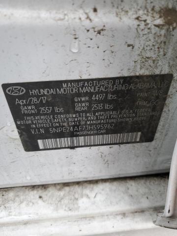 5NPE24AF7JH595962 - 2018 HYUNDAI SONATA SE WHITE photo 12