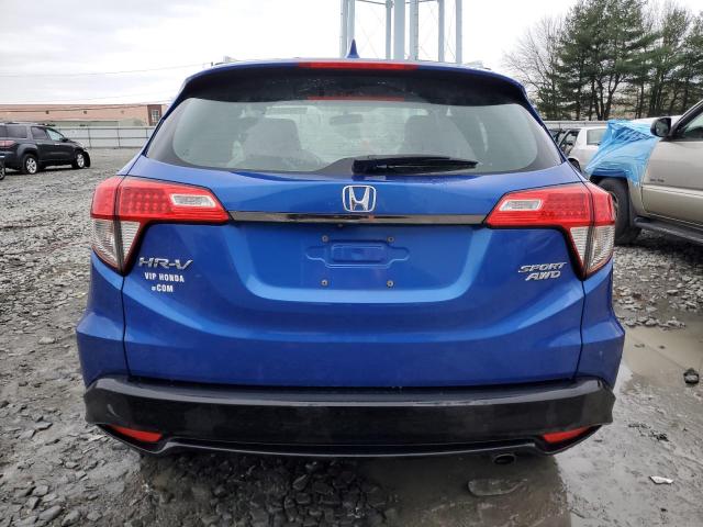 3CZRU6H16KG733853 - 2019 HONDA HR-V SPORT BLUE photo 6